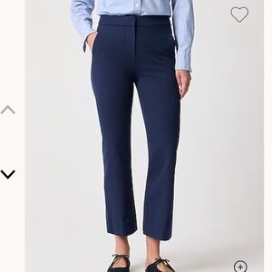 J. crew navy blue Kelsey cotton flare pant size 0 petite